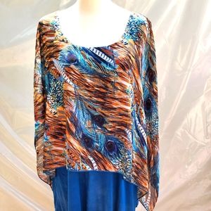 Cha cha vente blouse, 2X